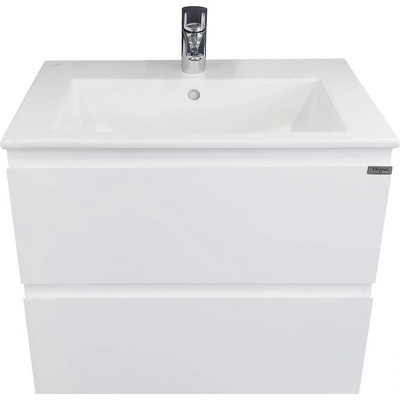 Triano Шкаф с умивалник, Песанте, 65 cm, бял (73111)