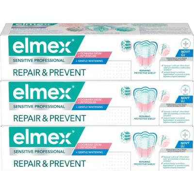 Elmex Repair & Prevent Gentle White 3 x 75 ml