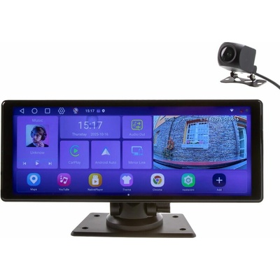 Monitor 10,26" s OS Android + Apple CarPlay, Android auto, Bluetooth, micro SD, GPS, DVR – Zboží Živě