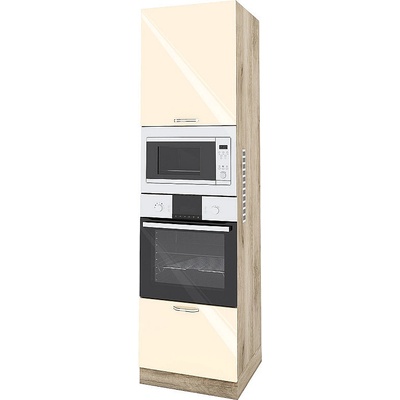 ИРИМ Колонен кухненски шкаф Сити АРФ-Бежово гланц-05-48 60 см