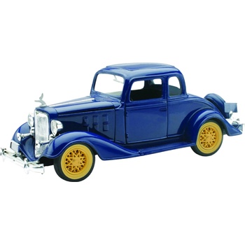 New Ray Toys Метален ретро автомобил Newray - 1933 Chevy Coupe, двуместна, 5 прозореца, 1: 32 (55163)