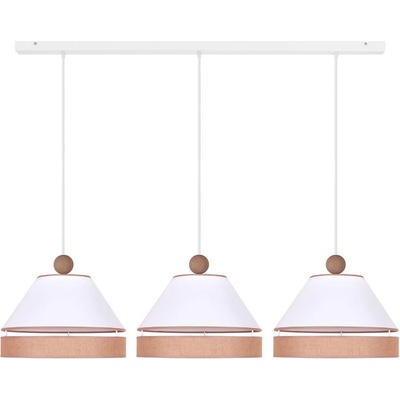 - Пендел AVIGNON 3xE27/15W/230V бял/кафяв (DU601993)