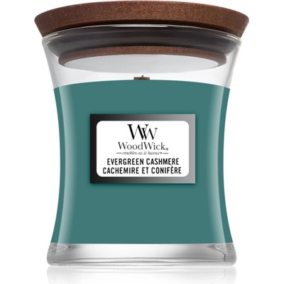 WoodWick Evergreen Cashmere ароматна свещ 85 гр