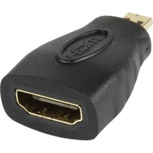 Vivanco Преходник Vivanco 47089 Адаптер, HDMI-A(ж) към HDMI-D(м), черен (47089)
