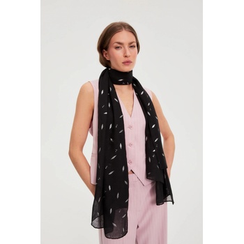 Moodo Шал с металически печат черен Moodo Moodo | Cheren | ЖЕНИ | ЕДИН РАЗМЕР