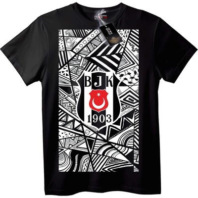 NOONEBRAND Тениска Beşiktaş 1903 Геометрична - 7XL, White