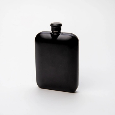 Luxusní nerezová placatka černá s vlastním textem nebo logem – Zbozi.Blesk.cz