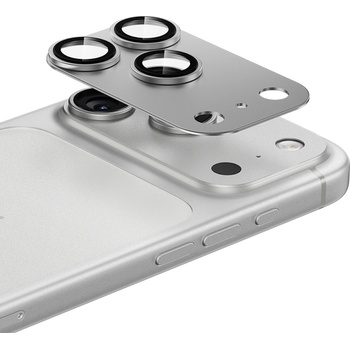 Benks Предпазни стъклени лещи с цяла метална плочка за камерата на iPhone 17 Pro - Benks Glass Warrior Metal Lens Protector Tempered Glass (сребрист) (C069)