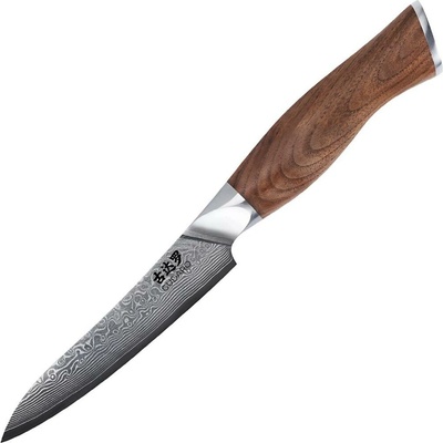 Gudaro - Damaškový kuchynský nôž TAKUMI 5", 67 vrstiev ocele, dĺžka 12,5 cm, orech GD1003-B
