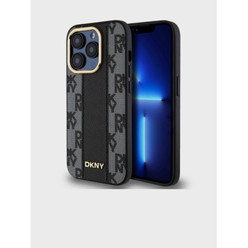 DKNY PU кожа кариран модел Magsafe заден капак за iPhone 15 Pro черен DKNY DKNY | Cheren | ЖЕНИ | UNI