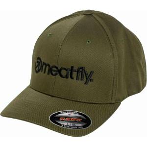 Meatfly Brand Flexfit Olive Meatfly | Zelen | МЪЖЕ | L/XL