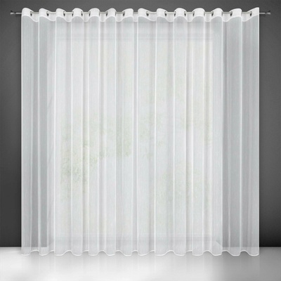 EUROFIRANY ZÁCLONA NA KRÚŽKOCH PILAR 350X250 CM BIELA