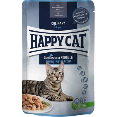 Happy Cat Tray Culinary Meat in Sauce pstruh z bystřin 12 x 85 g