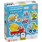 BANANA PANDA Детски пъзел Banana Panda 9 в 1 - Строителни превозни средства (49205)