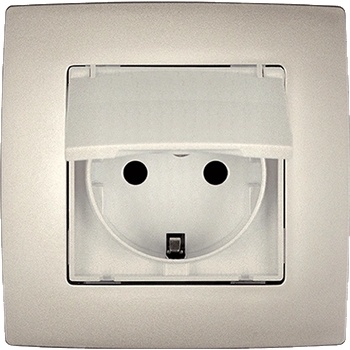 ELMARK City КОНТАКТ ШУКО ip44 С ВИНТОВА КЛЕМА ШАМПАНСКО m (190212d)