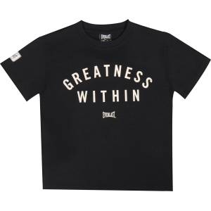 Everlast Детска тениска Everlast Greatness Within T-Shirt Junior Boys - Black/White