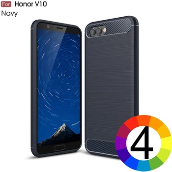 Huawei Honor V10 / View 10 Удароустойчив Carbon Fiber Калъф и Протектор