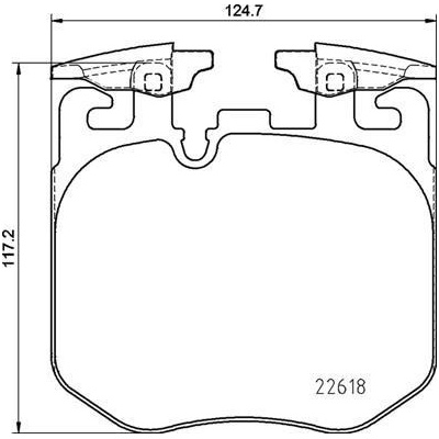 BREMBO Sada brzdových platničiek P06 106