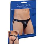 Svenjoyment - мъжки бляскав джокстрап - черен - M - lovesexshop