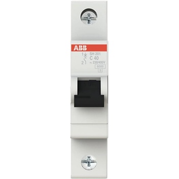 ABB Автоматичен прекъсвач ABB SH201-C40, 2CDS211001R0404 - 6 kA, 1 P, 40 A (2CDS211001R0404)