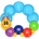 Hola Toys Бебешка гризалка с охлаждащ ефект Hola Toys - Гъсеница (306D)