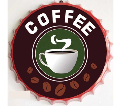 Ceduľa vrchnák Coffee