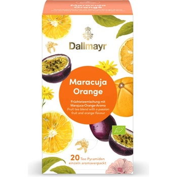 Dallmayr Ovocný čaj Maracuja Pomeranč 20 pyramidových sáčků