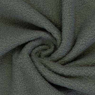 Teddy bouclé fleece - tmavě šedá 285