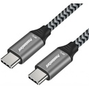 PremiumCord ku31ct05 USB 3.2 Gen 1 USB-C male - USB-C male, bavlněný oplet, 0,5m