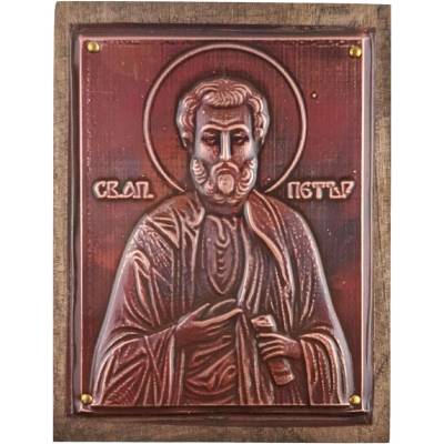 МЕДНА ИКОНА ЗА ЗАЩИТА СВЕТИ АПОСТОЛ ПЕТЪР