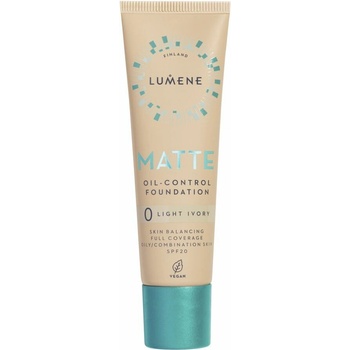 Lumene Matte Oil-Control zmatňujúci make-up SPF20 0 Light Ivory 30 ml