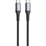 DeTech Кабел за данни DeTech DE-43CC2, Type-C - Type-C, PD, 2.0m, Black - 40265 (DE-40265)