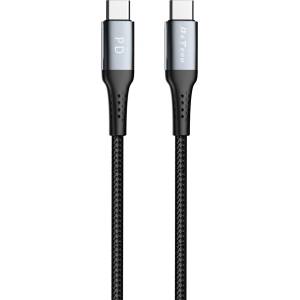 DeTech Кабел за данни DeTech DE-43CC2, Type-C - Type-C, PD, 2.0m, Black - 40265 (DE-40265)