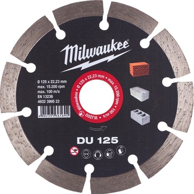 MILWAUKEE 4932399522 DIAMANTOVÝ REZNÝ KOTÚČ DU 125