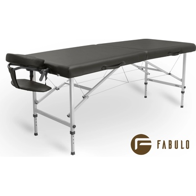 Fabulo USA Kovové masážní lehátko Fabulo FERRO Set 184x71 cm černá 184 x 71 cm 14,5 kg