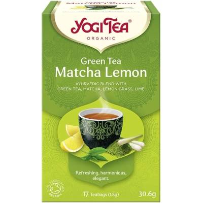 Yogi Tea Bio Ajurvédský zelený čaj matcha, citron 17 ks