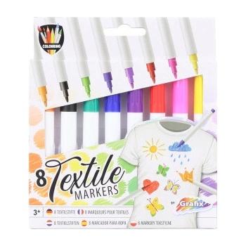 Primo Fixy na textil 8 ks