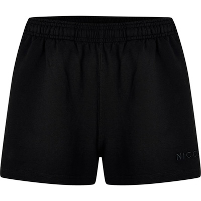 Nicce Поларени къси панталони Nicce Women's Fleece Jogger Shorts - Black