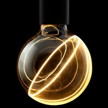 Segula LED Illusion G95 E27 5W Diagonal dymová/čierna 55113