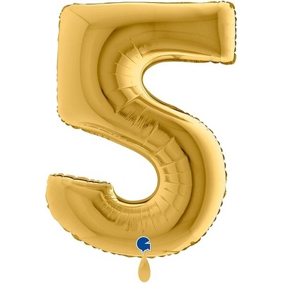 GRABO fóliový balónek ČÍSLICE ZLATÁ 5 102cm,40" nafukovací