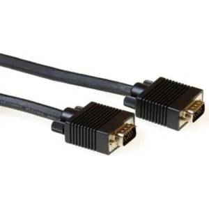 ACT Кабел ACT AK4271, VGA мъжко - VGA мъжко, 15 м, 15 pin, Черен, булк опаковка (EWENT-ACT-CAB-AK4271) - cybertrade