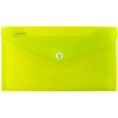 Obálka plastová s drukem Opaline DL, zelená limetka
