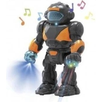 Teddies Робот ходещ пластмаса 22см на батерии със светлина и звук 18x24, 5x9см