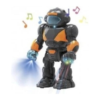 Teddies Робот ходещ пластмаса 22см на батерии със светлина и звук 18x24, 5x9см