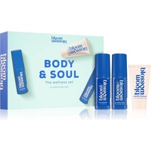 Bloom & Blossom Body & Soul Wonder Worker intenzivní vyživující balzám 25 ml + All Night Long sprej na polštář 40 ml + Pyjamarama suchý tělový olej 50 ml dárková sada