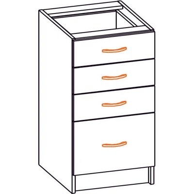 Bogdan Furniture Europe Долен кухненски шкаф Алина 40Н с четири чекмеджета