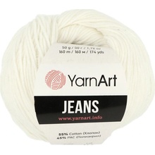 YarnArt Jeans 01 biela