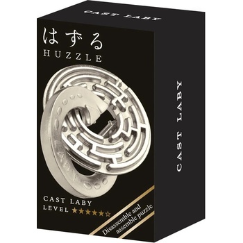 Hanayama Метален логически пъзел Hanayama - Mini Huzzle Cast Laby, silver (515184)