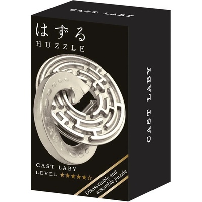 Hanayama Метален логически пъзел Hanayama - Mini Huzzle Cast Laby, silver (515184)