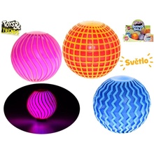 Loptička 6 cm disco guľa so svetlom